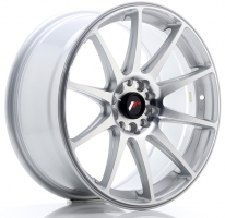 Set of 7.5x18" & 8.5x18 Japan Racing JR11 Silver Machined