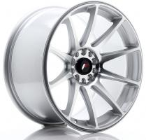 Set of 8.5x18" & 9.5x18 Japan Racing JR11 Silver Machined