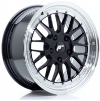 Set of 7.0x16" Japan Racing JR23 Gloss Black Machined Lip