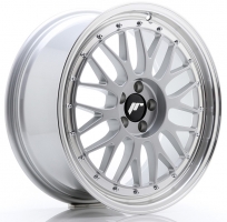 Set of 8.0x18" Japan Racing JR23 Hyper Silver Machined Lip