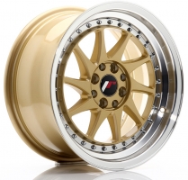 Set of 8.0x16" Japan Racing JR26 Gold Machined Lip