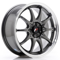 Set of 7.0x16" Japan Racing JR5 Gunmetal Machined Lip