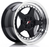 Set of 8.0x16" Japan Racing JR6 Gloss Black Machined