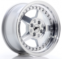 Set of 7.0x15" Japan Racing JR6 Silver Machined Face