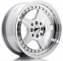 Set of 7.0x16" Japan Racing JR6 Silver Machined Face