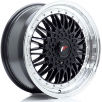 Set of 7.5x17" Japan Racing JR9 Gloss Black Machined Lip