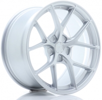 Set of 8.5x18" & 9.5x18 Japan Racing SL-01 Silver Machined