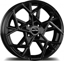 Set of 7.0x17" GMP Italia Cartesio Glossy Black