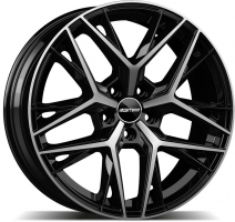Set of 9.0x19" GMP Italia Lunica Black Diamond