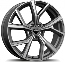 Set of 8.0x19" GMP Italia Mentor Matt Anthracite Diamond