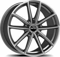 Set of 8.5x20" & 9.5x20 GMP Italia Titan Anthracite Diamond