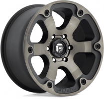 Set of 9.0x18" Fuel Beast D564 Black & Machined with Dark Tint