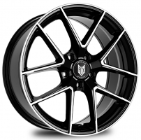 Set of 8.0x19" & 9.0x19 Fox FX5 Black Polish