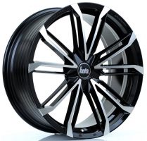 Set of 8.5x20" Bola B23 Gloss Black Polished Face