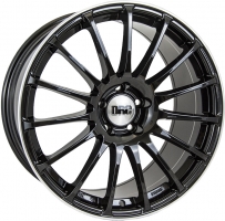Set of 8.5x19" & 9.5x19 DRC Rapide Gloss Black Polished Lip