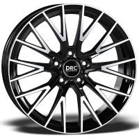 Set of 8.5x20" & 9.0x20 DRC Cyclone Gloss Black Polished
