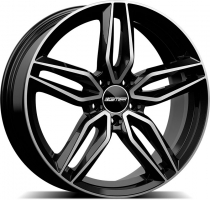 Set of 9.0x19" GMP Italia Fasten Black Diamond