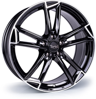 Set of 8.0x18" Clearance Sale TG3 Gloss Black Polished Lip