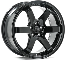 Set of 8.5x18" 1AV ZX6 Gloss Black