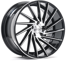Set of 8.5x19" 1AV ZX1 Gloss Black & Polished