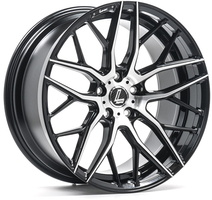 Set of 8.5x19" & 9.5x19 Lenso CQA Gloss Black & Polished