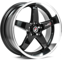 Set of 8.0x18" Lenso D1R Gloss Black & Polished