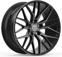 Set of 10.0x20" Inovit Blitz Satin Black Machined Face Dark Tint