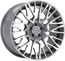 Set of 9.5x22" Velare VLR01 Platinum Grey Machined Face