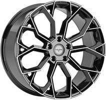Set of 9.5x22" Velare VLR15 Diamond Black Machined Face