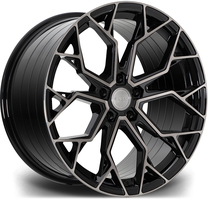 Set of 8.5x19" Riviera RF5 Black Polished Dark Tint