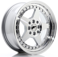Set of 7.0x16" Japan Racing JR6 Silver Machined Face