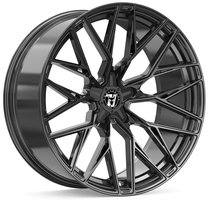 Set of 8.5x18" Wolfrace 71 Wolfsburg GTR Black Gloss Raven Black