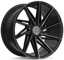 Set of 8.5x20" Inovit Turbine 2 Satin Black Machined Face Dark Tint