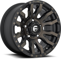 Set of 9.0x18" Fuel Blitz D674 Matte Black Double Dark Tint
