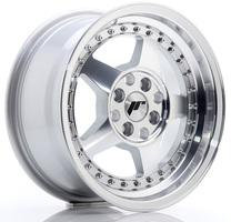 Set of 7.0x15" Japan Racing JR6 Silver Machined Face