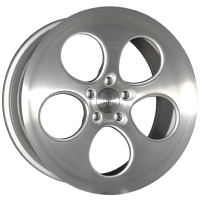 Set of 9.5x18" Bola B5 Silver Brushed Polished Face