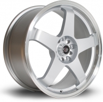 Set of 9.0x17" & 9.5x17 Rota GTR Royal Lip Silver