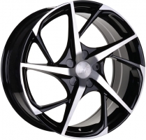 Set of 8.5x19" Bola B18 Black Polished Face