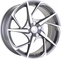 Set of 8.5x19" Bola B18 Silver Polished Face