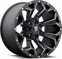 Set of 8.5x17" Fuel Assault D546 Black & Milled