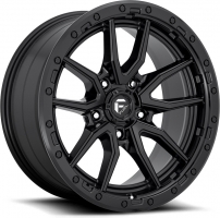 Set of 9.0x18" Fuel Rebel 5 D679 Matte Black