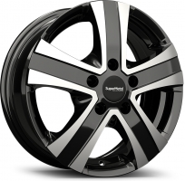 Set of 6.0x15" SuperMetal Hammer Gloss Black Polished
