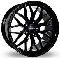 Set of 8.5x18" & 9.5x18 Alkatec Evo 1 Gloss Black