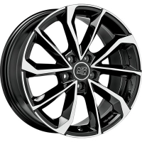 Set of 8.0x19" MSW MSW 42 Gloss Black Full Polished