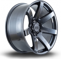 Set of 9.0x20" Alpha Offroad Gauntlet Hyper Black