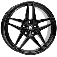 Set of 8.0x19" & 8.5x19 Sparco Record Gloss Black