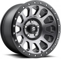 Set of 8.5x17" Fuel Vector D601 Matte Gunmetal Black Ring