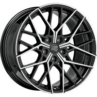 Set of 8.0x19" & 8.5x19 MSW MSW 74 Gloss Black Full Polished