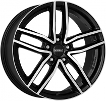 Set of 6.5x16" Dezent TR Black Polished