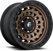 Set of 8.5x17" Fuel Zephyr D634 Matte Bronze Black Bead Ring